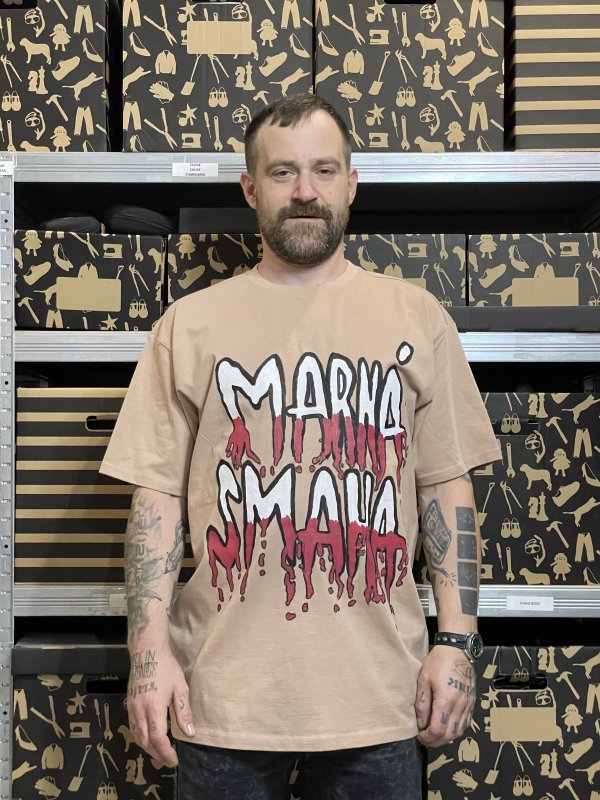 VYPRODÁNO! Triko z1z1 Marná smaha béž  | Fanshop Prago Union