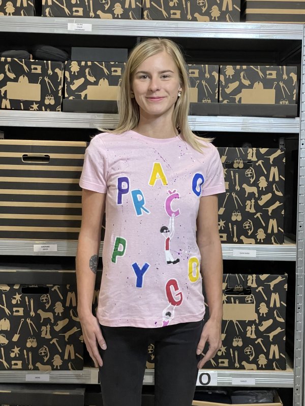 VYPRODÁNO Triko z dámské z1z1 Pračo Pygo pink  | Fanshop Prago Union