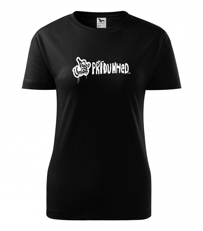 Triko dámské s motivem "Příduhned..." black | Fanshop Prago Union