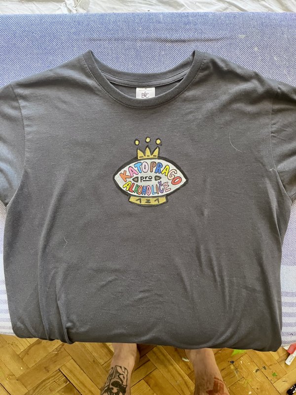 VYPRODÁNO!!! Triko 1z1 ..Alkoholič...grey | Fanshop Prago Union