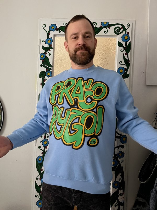 VYPRODÁNO!!! Mikina 1z1 - PRAČO PYGO...blue | Fanshop Prago Union