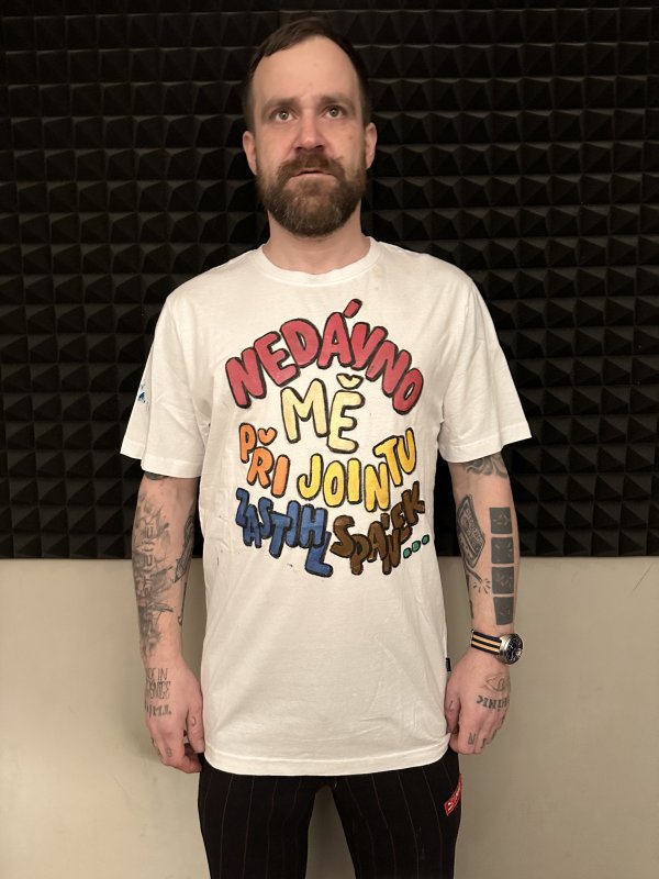 VYPRODÁNO!!! Triko 1z1 - NEDÁVNO MĚ PŘI...white | Fanshop Prago Union
