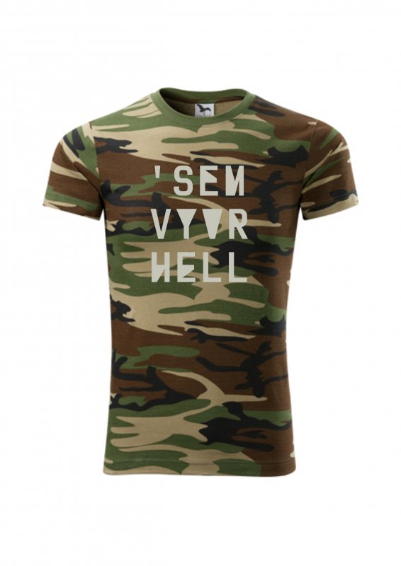 Triko 'sem vyvrhell camo | Fanshop Prago Union