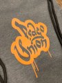 Pytlík "gymsac" Prago union s kapsou barva šedá logo oranžové | Fanshop Prago Union