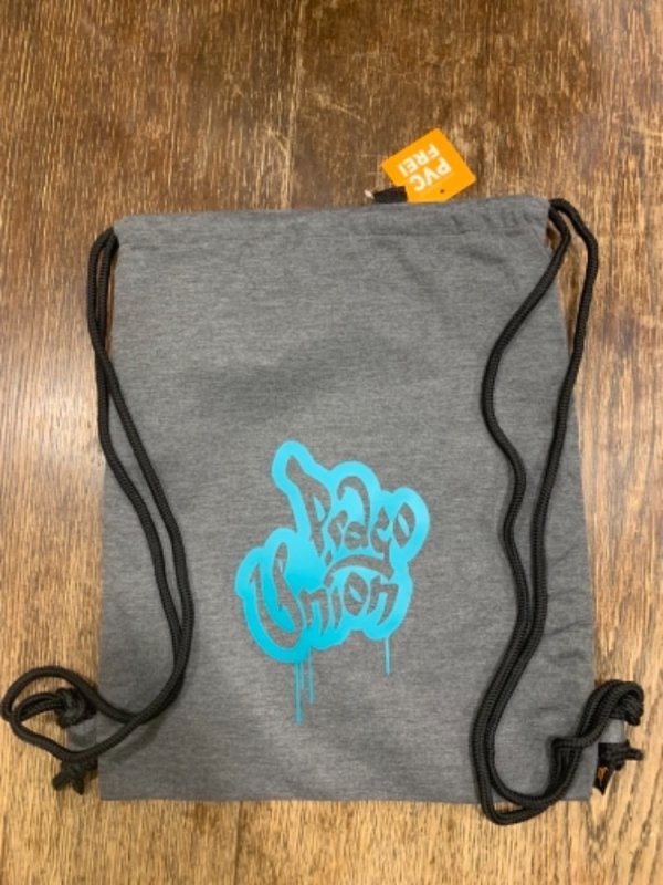 pytlík "gymsac" Prago union s kapsou barva šedá logo tyrkys | Fanshop Prago Union